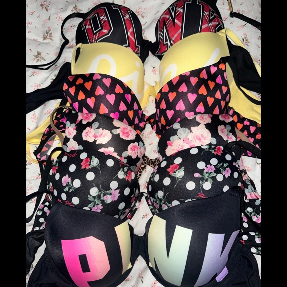 victoria’s secret pink bra bundle (6)